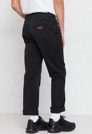 VINTAGE BLACK WRANGLER DENIM JEANS