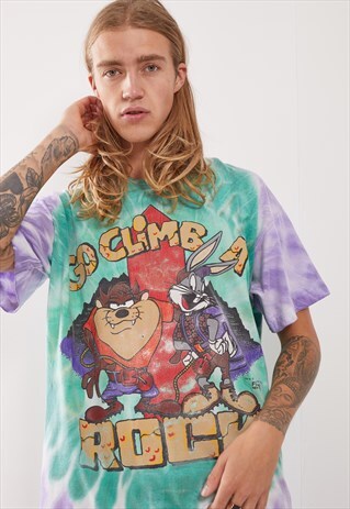 VINTAGE TIE DYE LOONEY TUNES GRAPHIC T-SHIRT