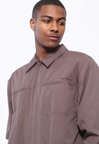 VINTAGE CARHARTT COACH JACKET BROWN