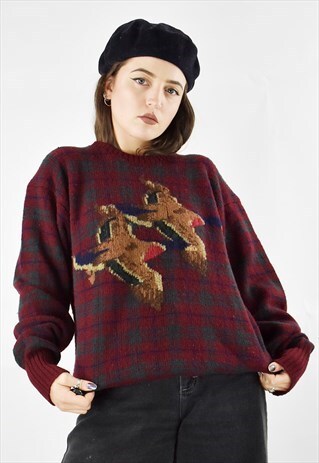 VINTAGE PURE WOOL POLO RALPH LAUREN INTRASIA JUMPER
