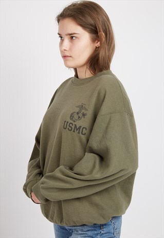 VINTAGE GREEN USMC SWEATSHIRT