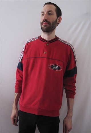 VINTAGE RED SWEATSHIRT ACTIVE SPORT