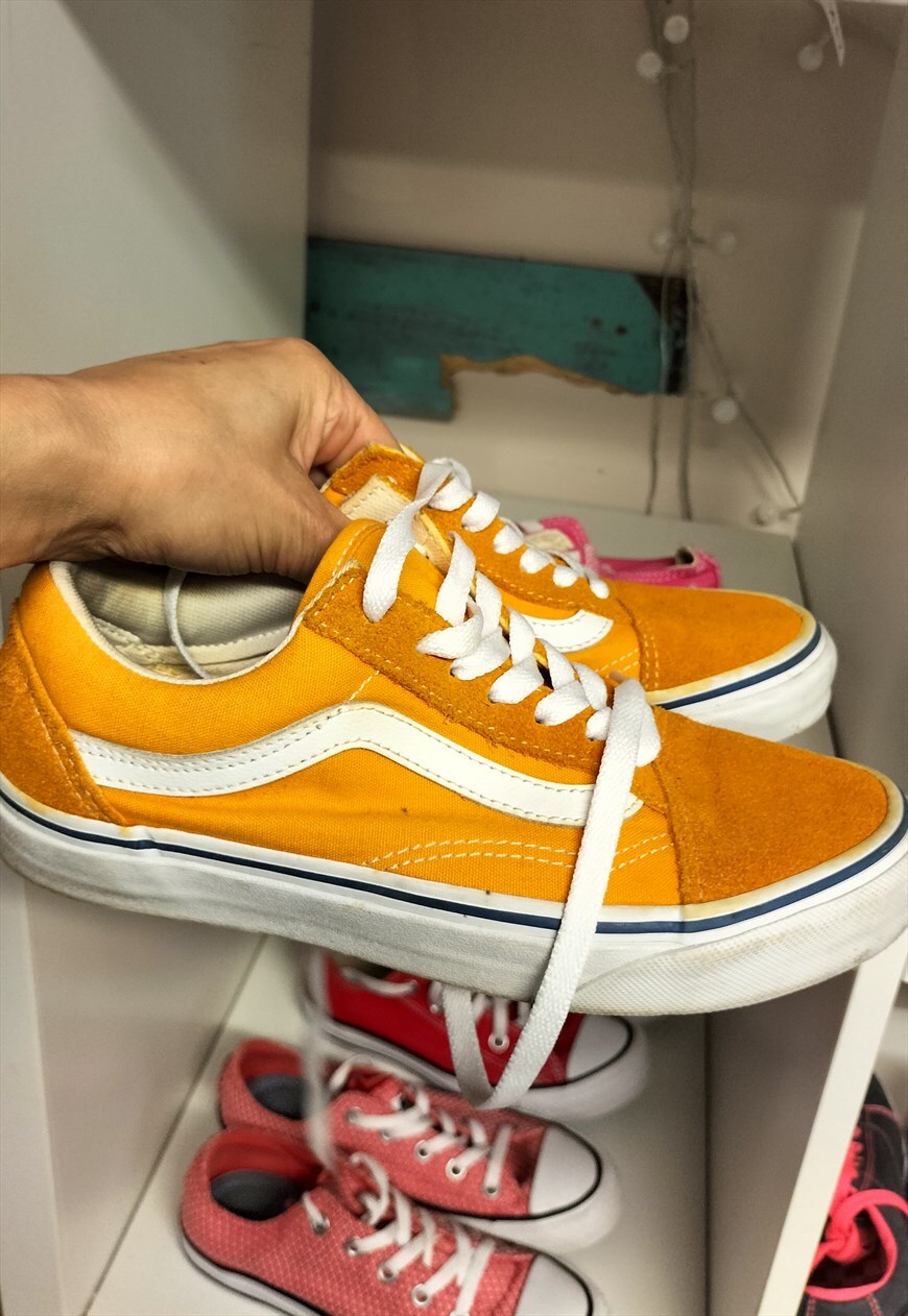 Yellow and sales orange vans