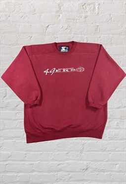Vintage San Francisco 49ers sweatshirt in burgundy 