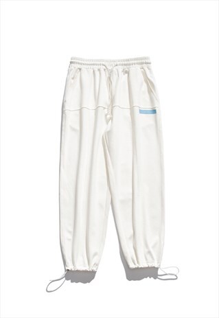 STRAIGHT LOOSE WIDE-LEG CASUAL TROUSERS