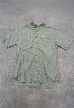 Carhartt Shirt Striped Patterned Short Sleeve Shirt