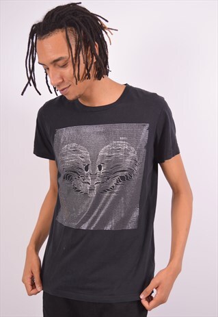 VINTAGE DIESEL T-SHIRT TOP BLACK