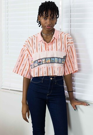 VINTAGE REWORKED CROP TOP 90S X 5.2