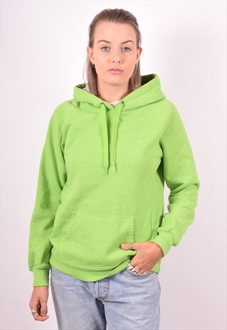 CHAMPION WOMENS VINTAGE HOODIE JUMPER LARGE GREEN 90'S