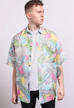 VINTAGE ABSTRACT SHIRT 90S