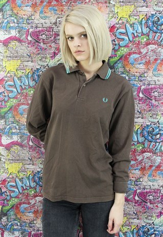 VINTAGE 90S FRED PERRY T-SHIRT. UNISEX.