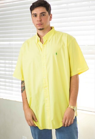 VINTAGE POLO RALPH LAUREN SHIRT LOGO 90S XL 8.2