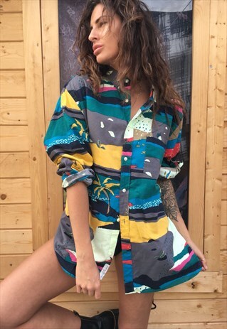 OVERSIZED RETRO 90S 80S VINTAGE UNISEX FESTIVAL SHIRT