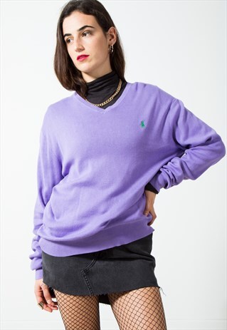VINTAGE POLO RALPH LAUREN KNIT JUMPER / S501
