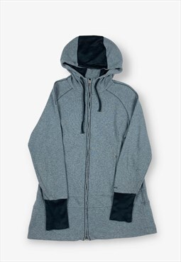 Vintage columbia long zip hoodie grey large BV16459