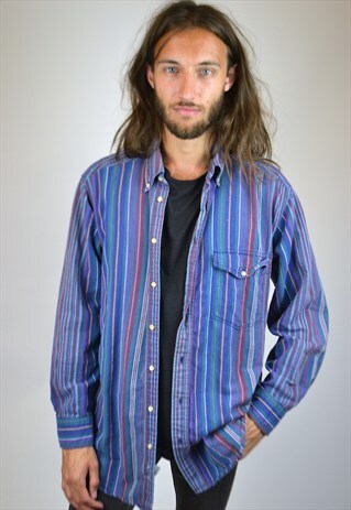 VINTAGE 90'S STRIPED SHIRT