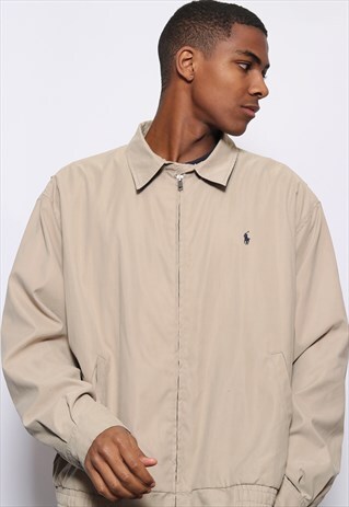 VINTAGE RALPH LAUREN HARRINGTON JACKET BEIGE