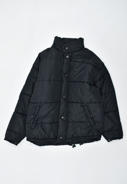 Vintage 00'sY2K Vintage Hooded Padded Jacket Black