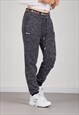 VINTAGE ELLESSE JOGGERS IN GREY LOUNGE SWEATPANTS UK 12