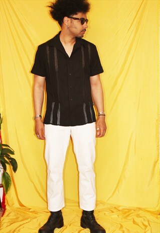 Y2K VERSACE JEANS COUTURE BLACK MESH SUMMER SHIRT RARE
