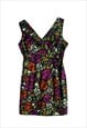 90s Vintage Sun Dress sleeveless floral patterned