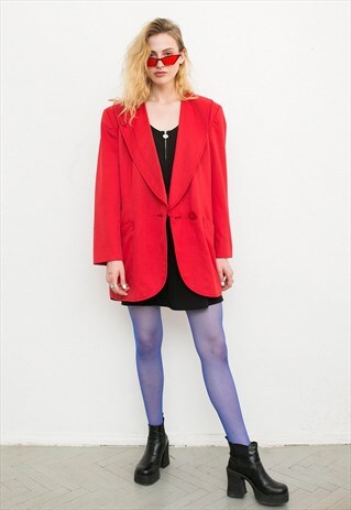 VINTAGE WOMAN'S RED CLASSIC BLAZER
