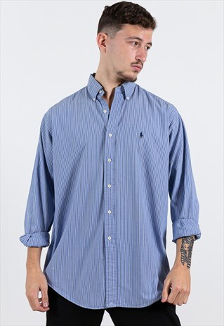VINTAGE 80S CLASSIC POLO RALPH LAUREN SHIRT / S8585