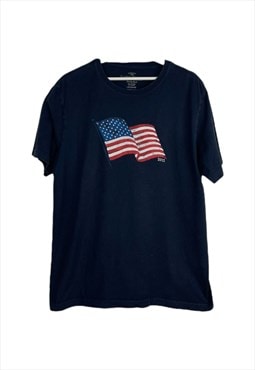 Vintage UE Flag Festival T-Shirt in Blue L