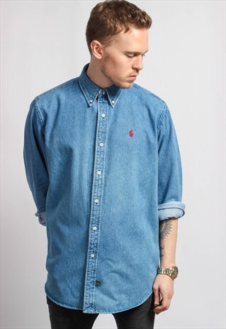 VINTAGE DENIM RALPH LAUREN SHIRT