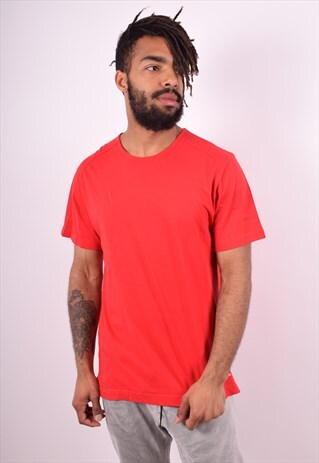 CHAMPION MENS VINTAGE T-SHIRT TOP MEDIUM RED 90S