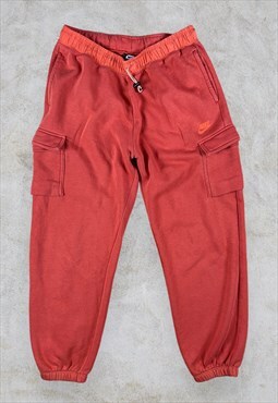 Orange Nike Sweatpants Track Pants Mens Medium