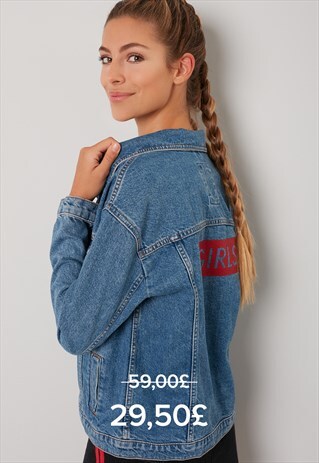 EXCLUSIVE GIRLS OVERSIZED DENIM JACKET