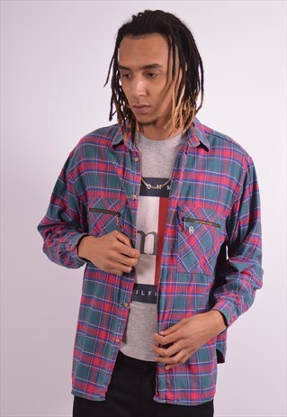 VINTAGE CONTE OF FLORENCE FLANNEL SHIRT MULTI