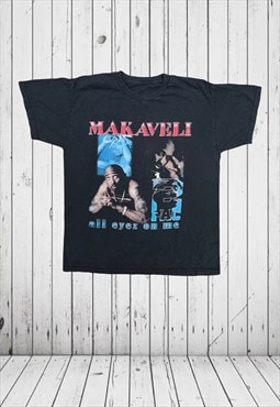 Vintage black 2pac makaveli all eyez on me tshirt 