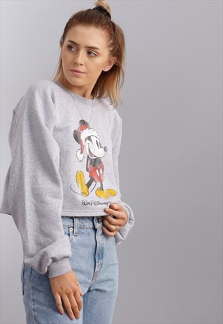 VINTAGE DISNEY CROPPED SWEATSHIRT Z354