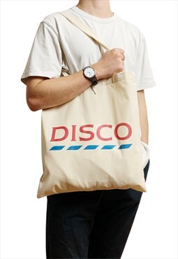 Disco Tote Bag Parody Logo of Tesco UK Funny Joke Gift Bag