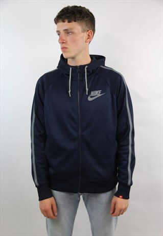 VINTAGE NIKE NAVY 90'S HOODED JACKET