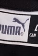 PUMA STREETWEAR VINTAGE 90'S POLO SHIRT ZIP NECK MEN L BLACK