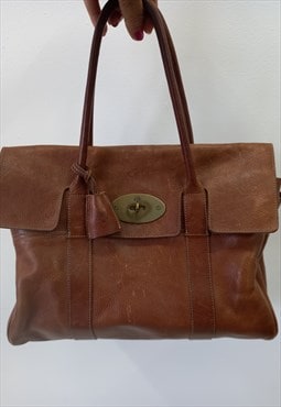 Vintage Bayswater Handbag Tan Brown Leather 