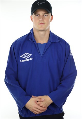 VINTAGE 90S UMBRO LOGO DRILL TOP SWEATSHIRT