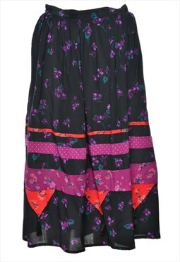 Vintage  Silk Full Skirt - S