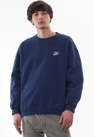 VINTAGE NIKE CREW NECK 90S NAVY BLUE