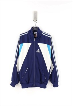 Adidas Vintage 90's Zip Sweatshirt in Blue - M