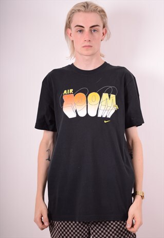 NIKE MENS VINTAGE T-SHIRT TOP XL BLACK 90S