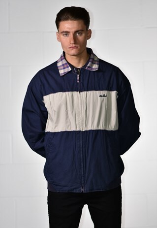 VINTAGE 1980S ELLESSE LOGO REVERSIBLE JACKET