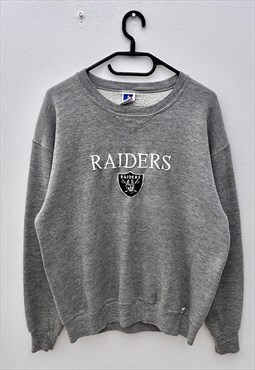 Vintage Oakland raiders grey NFL sweatshirt large 
