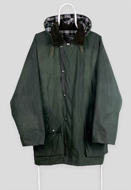 Vintage Champion Green Waxed Jacket Check Howick XXL