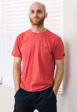 VINTAGE POLO RALPH LAUREN T-SHIRT LOGO 90S S 5