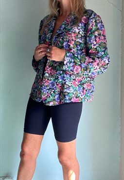 Vintage Flower Patterned Blouse