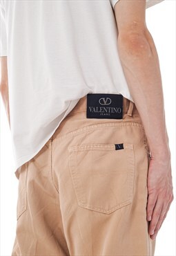 Vintage VALENTINO Pants Trousers 90s Beige 